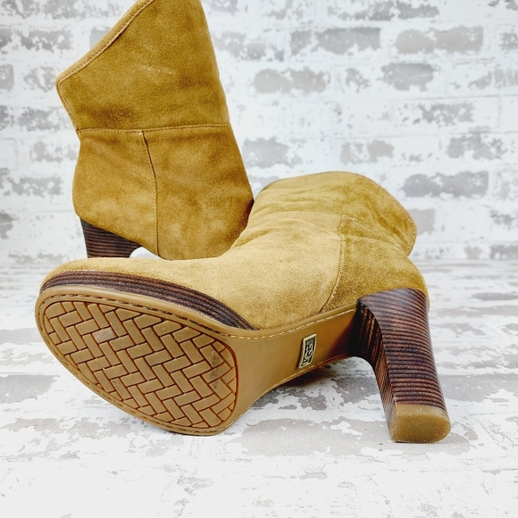 Ugg Dandelion Chestnut Brown Suede Winter Ankle Boots V406 - Picture 6 of 10